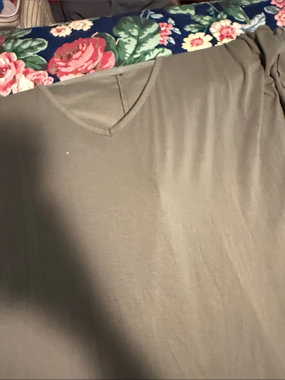 Cato Olive V-Neck Maxi Dress